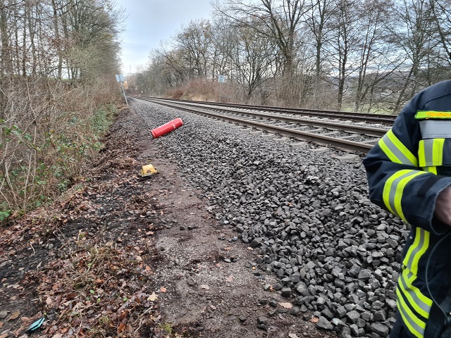 Gefahrguteinsatz - beschädigter Druckgasbehälter!