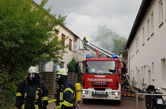 Zimmerbrand in einer Lagerhalle!