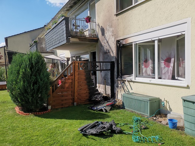 Wohnungsbrand ohne Menschenleben in Gefahr!