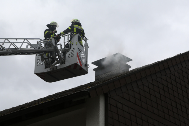 brennt Ruß im Schornstein
