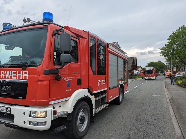 Brandeinsatz in Wennigloh am Montagnachmittag