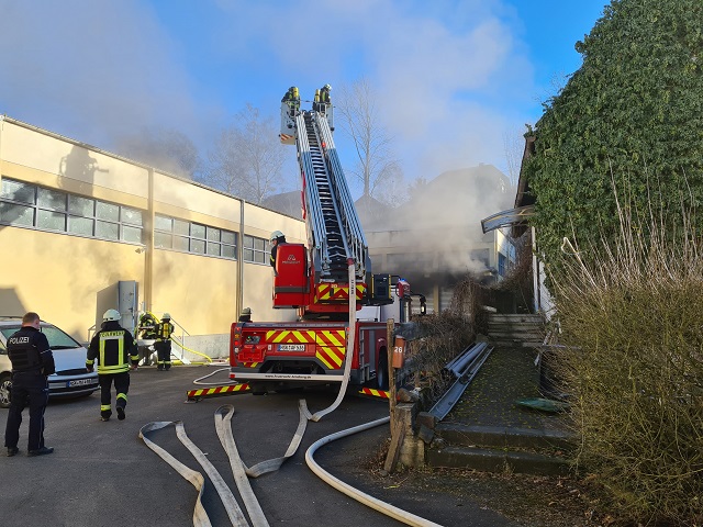 Brennt Gewerbebetrieb